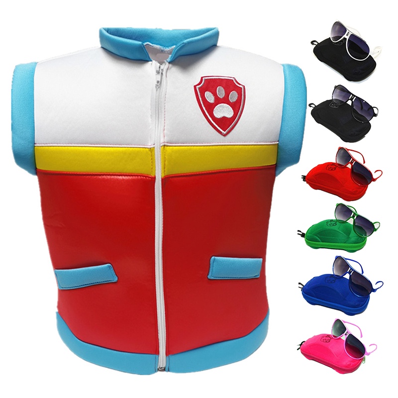 Paw Patrol Captain Ryder Cosplay Quần áo Vest Trẻ em Anime Sunglasses Trẻ em Sinh nhật Carnival Đảng Coat Set