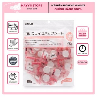 Mặt Nạ Giấy Nén Miniso Nhật Bản Lẻ Viên