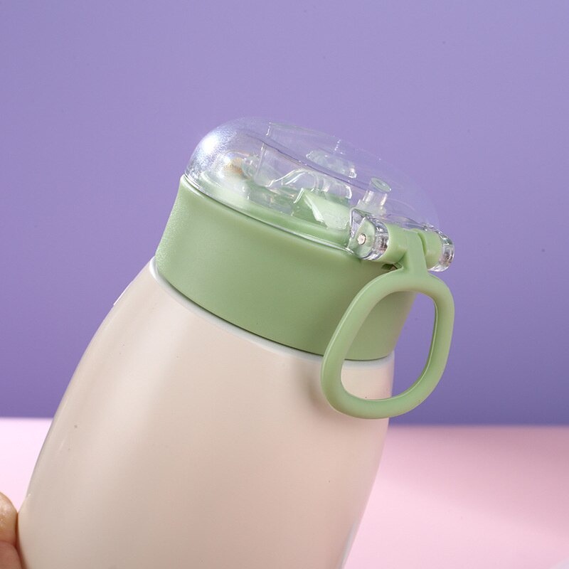 Bình giữ nhiệt có ống hút lõi inox 304 BZM010 dung tích 350ml - Bình nước giữ nhiệt cho bé lõi inox 304