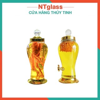Bình sâm thủy tinh 4L - Bình ngâm rượu