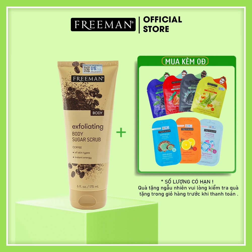 Tẩy Tế Bào Chết Body Freeman Exfoliating Body Sugar Scrub Coffee 175ml