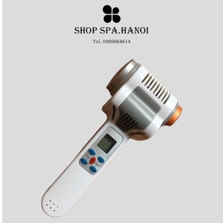 Búa Máy MASSAGE MẶT Nóng Lạnh sPA 2 Đầu Điện di Siêu Âm Đẩy dưỡng chất ULTRASONIC LW-017