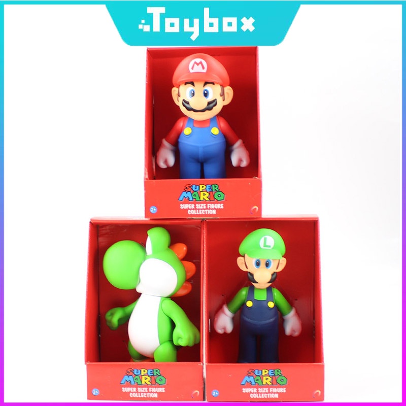 Mô hình nhân vật Mario Mô hình đồ chơi búp bê Super Mario Trang trí phòng PVC