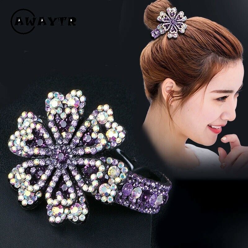 Kẹp Búi Tóc Đính Đá Cỡ Lớn Cao Cấp