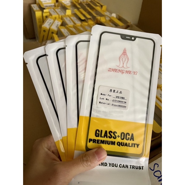 Kính ép liền keo các mã Vivo Y11 Y12 Y53s Y91 Y85 Y93 Y33s Y52s Y53s Y01 Y5s Y30 Y9(2019) V17pro V20se