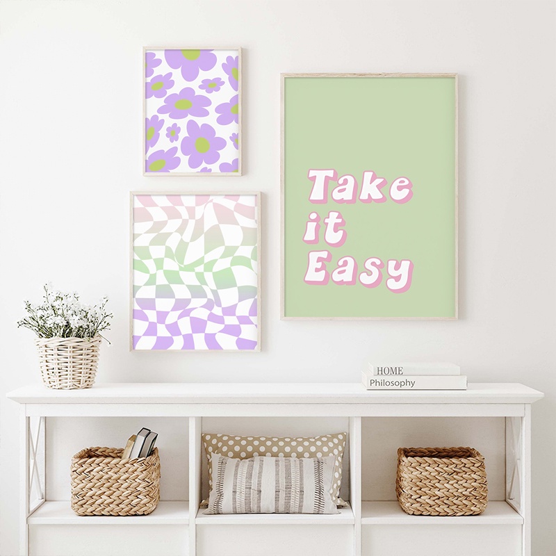 Tranh Vải Bạt Treo Tường Trang Trí Phong Cách Trừu Tượng