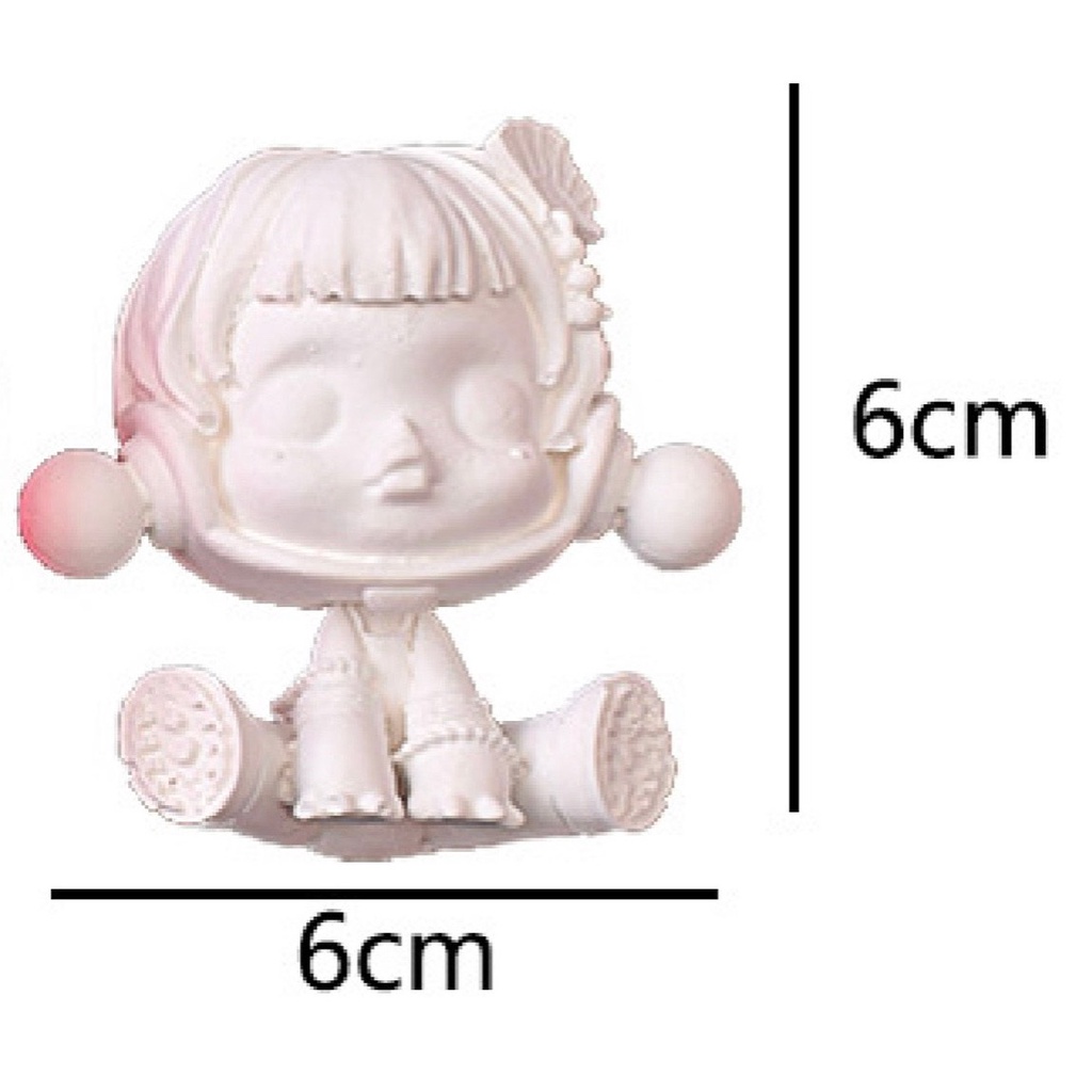 Tô tượng thạch cao skullpanda 2d size nhỏ 6cm(không kèm màu và cọ)