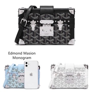[Chính hãng] Túi Trunk Edmond Masion Monogram chính hãng, túi hộp EMM form cứng đẹp, phong cách trẻ trung, cá tính