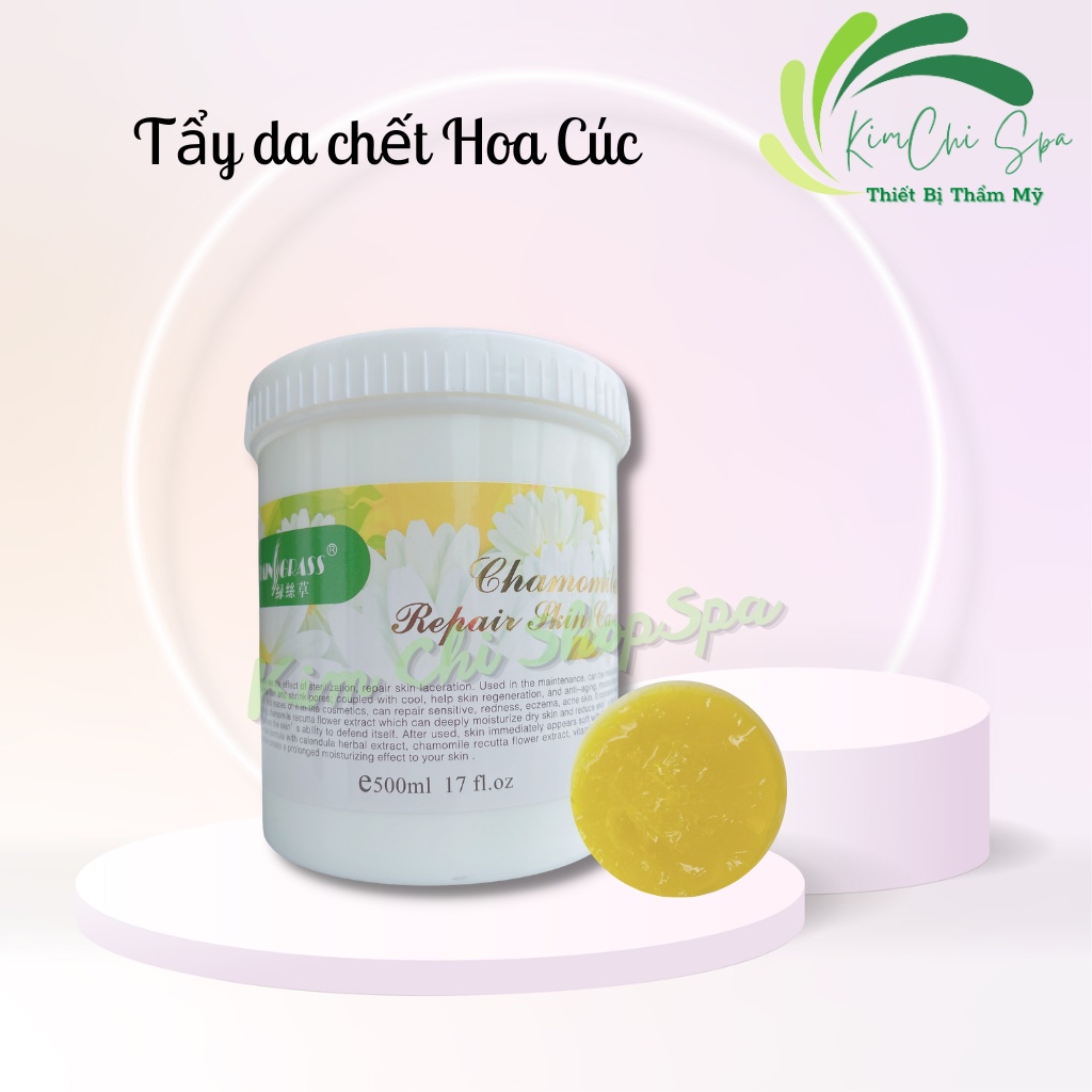 Tẩy da chết Hoa Cúc hũ 500g cho spa | Gel tẩy da chết mặt Hoa Cúc