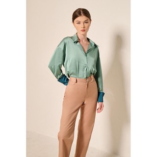 Graphé - QUINCY shirt / Áo sơ mi lụa thiết kế tay dài oversize