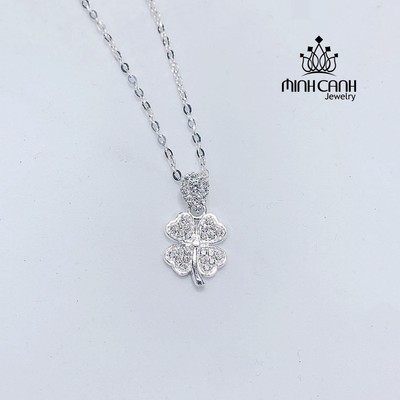 Dây Chuyền Bạc Mặt Cỏ 4 Lá DCNU027 - Minh Canh Jewelry
