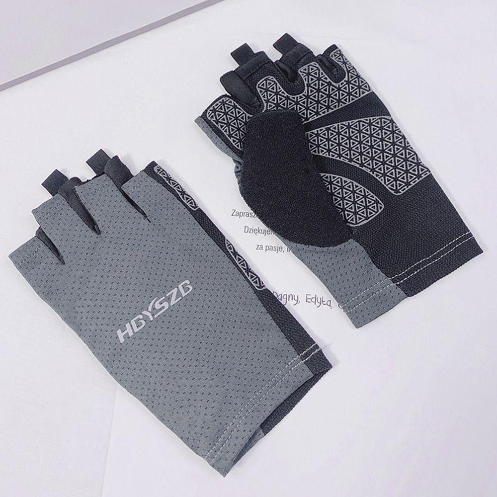 LAYOR1 1 Đôi Găng Tay Đạp Xe Vải Lụa Lạnh Co Giãn Tốt Thoải Mái Có Thể Chạm Màn Hình Cảm Ứng Thời