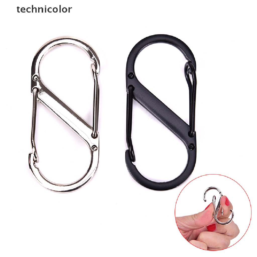 1 Móc Khóa Chữ S Bằng Thép Không Gỉ Nhiều Màu Sắc Dùng Trong Hoạt Động Ngoài Trời