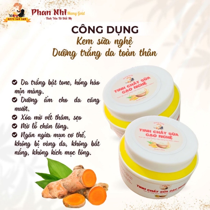 DƯỠNG BODY SỮA GẠO NGHỆ TRẮNG DA | Mamy Gold