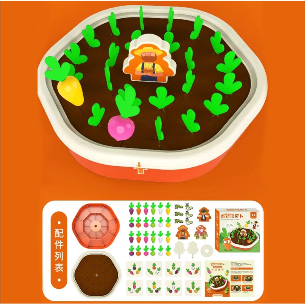 Đồ Chơi Giáo Dục Trẻ Em Sớm Montessori Kích Thích Tư Duy Tính Toán Bằng Trò Chơi Kéo Củ Cải-Cân Đo Cà Rốt