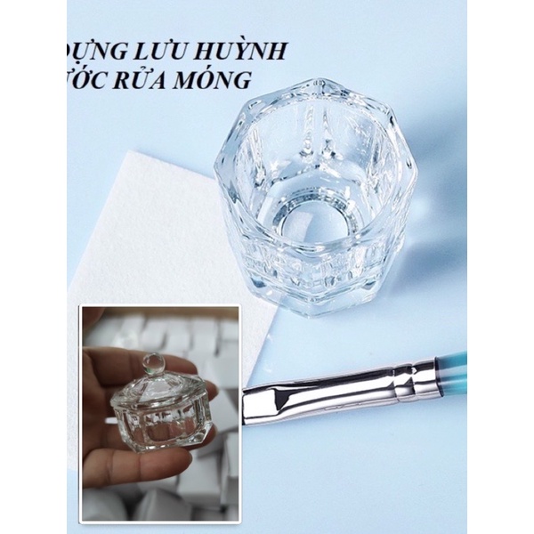 Ly - Cốc thủy tinh đựng lưu huỳnh làm nail
