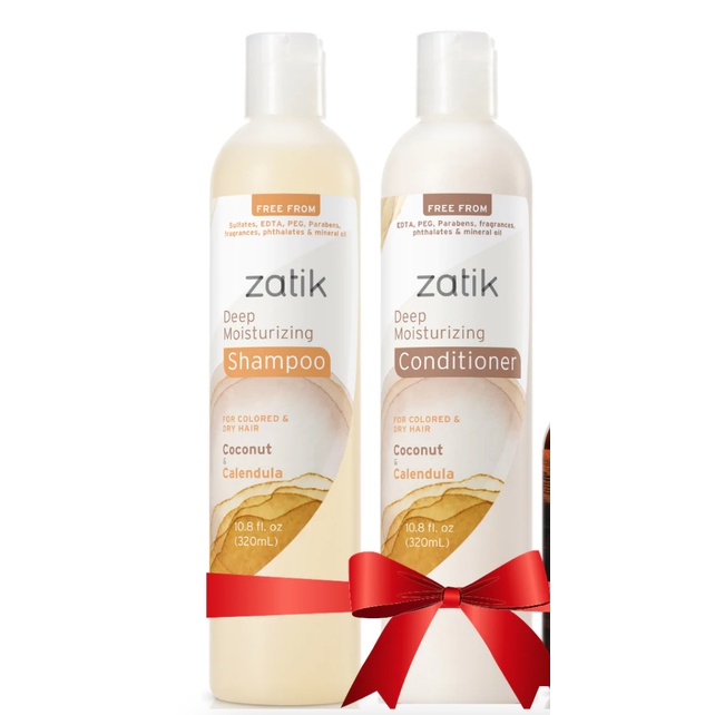 Zatik Coconut- Dầu Gội Xả Dưỡng Ẩm từ Dầu Dừa và Hoa Cúc Kim Thảo 320mL
