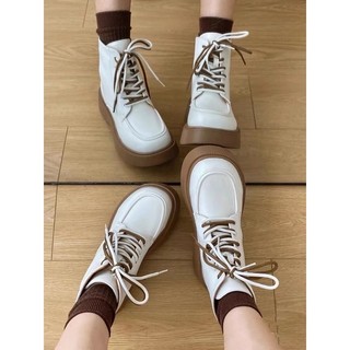 Bốt Martin, bốt da cổ thấp đế nâu