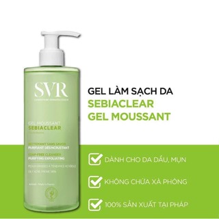 Sữa rửa mặt hàng Pháp Sebiaclear Gel Moussant