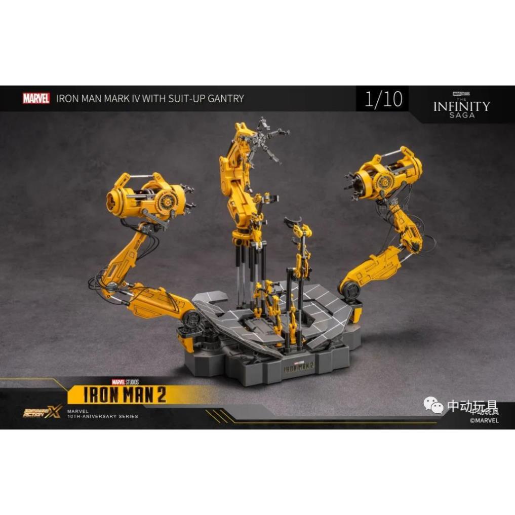 Mô hình ZD Toys Iron Man Mark 4 Suit-up Grantry scale 1:10