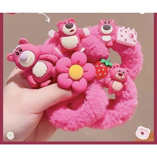 SET 5C cột tóc gấu dâu SCURUNCHIES