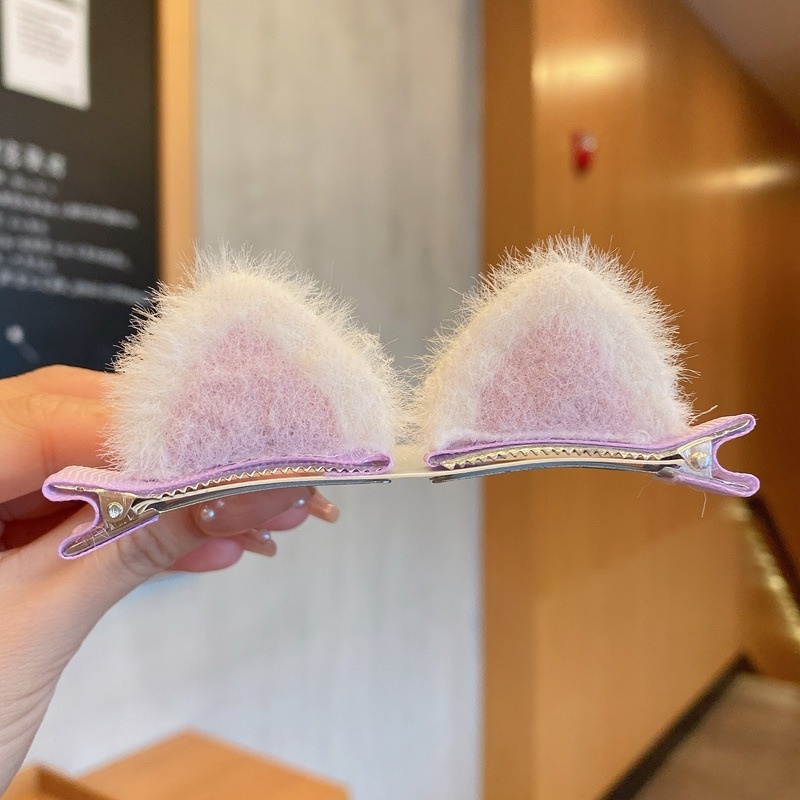 Kẹp Tóc Hình Tai Mèo Dễ Thương Cho Bé Gái