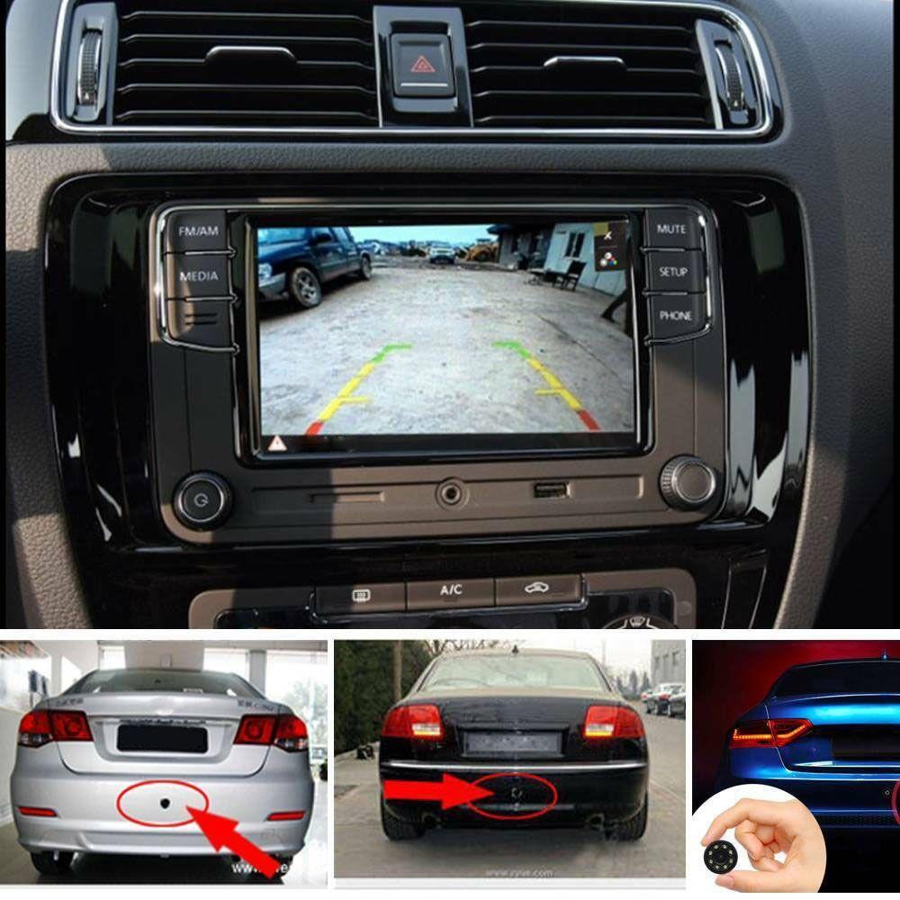 Camera Chiếu Hậu Chống Nước IP68 Góc 170 Độ 8LED IR Hỗ Trợ Tầm Nhìn Ban Đêm Cho Xe Hơi