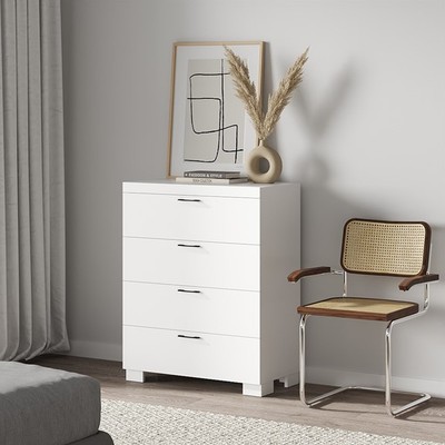 ENRIQUE, Tủ lưu trữ đồ dùng 4 ngăn kéo DRA_120, 78x40x98cm, tủ gỗ Scandi Home