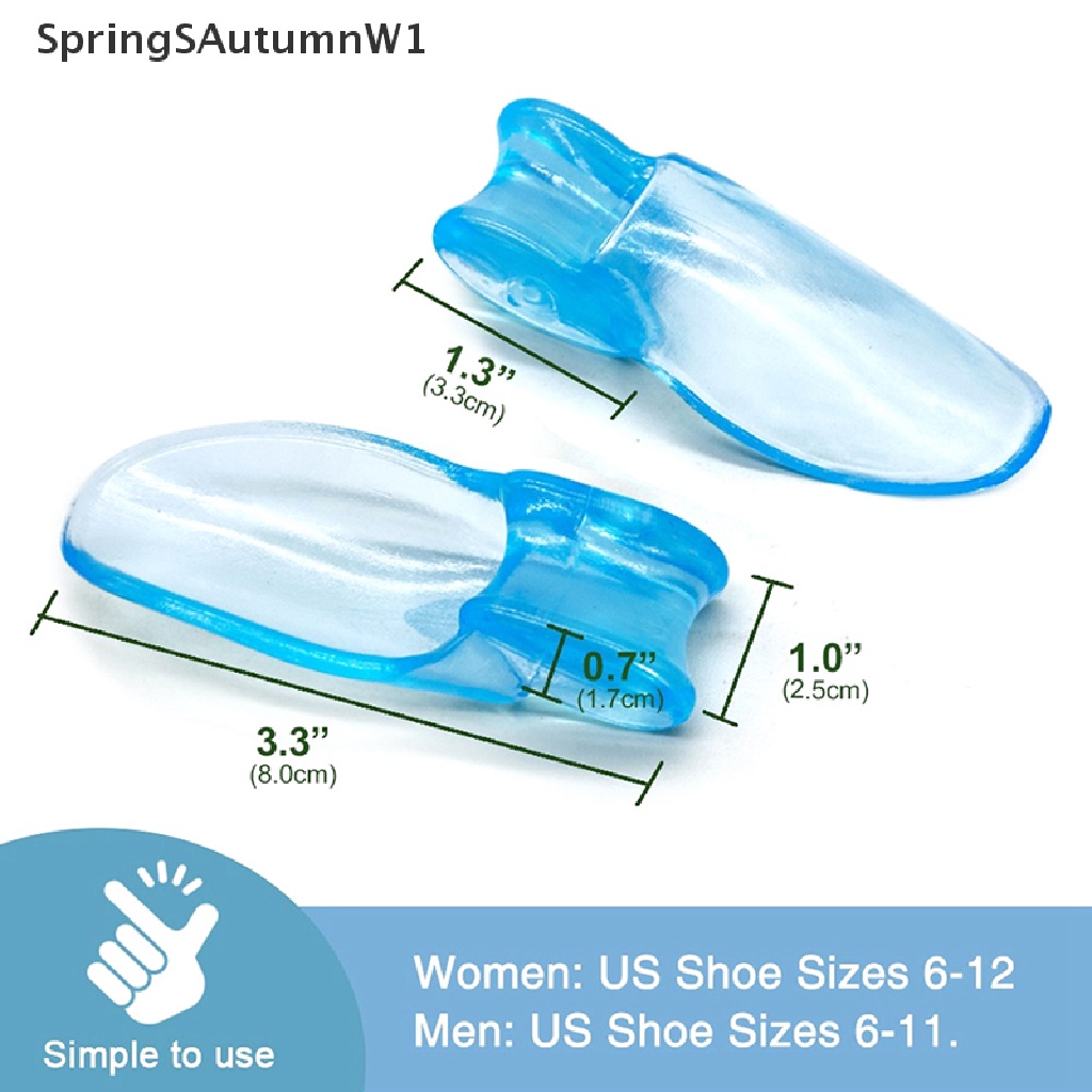 1 Cặp Silicone Gel Chỉnh Hình Ngón Chân Cái Giảm Đau SpringSAutumnW1