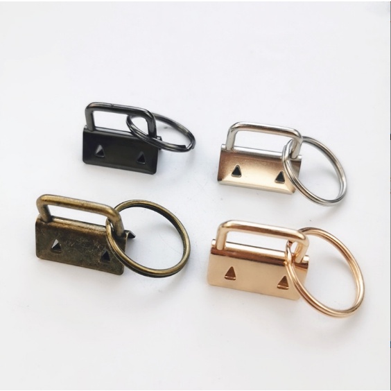 Móc khóa gắn dây vải cotton bằng kim loại chuyên dụng làm vòng tay túi xách