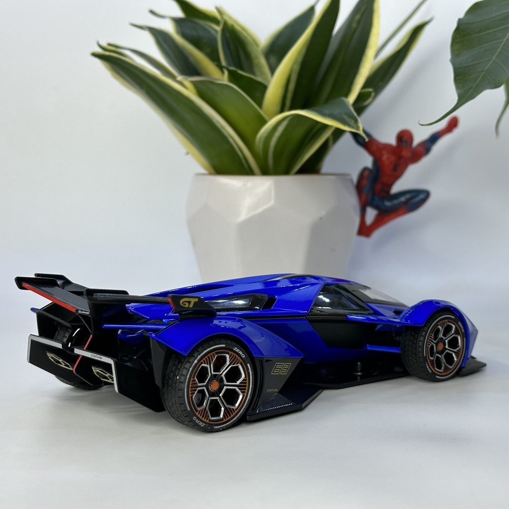 Mô hình siêu xe Lamborghini V12 Vision GT tỷ lệ 1:24 bằng kim loại hơi hướng giống tàu vũ trụ