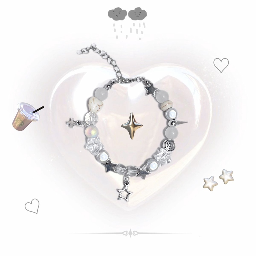 Vòng Tay Chuỗi Hạt y2k Cao Cấp Thời Trang