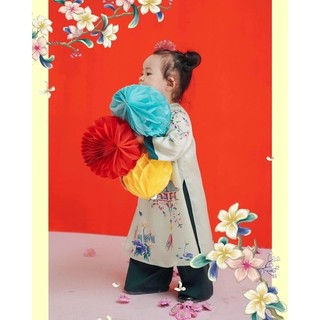 Áo dài Tứ Linh mẹ và bé
