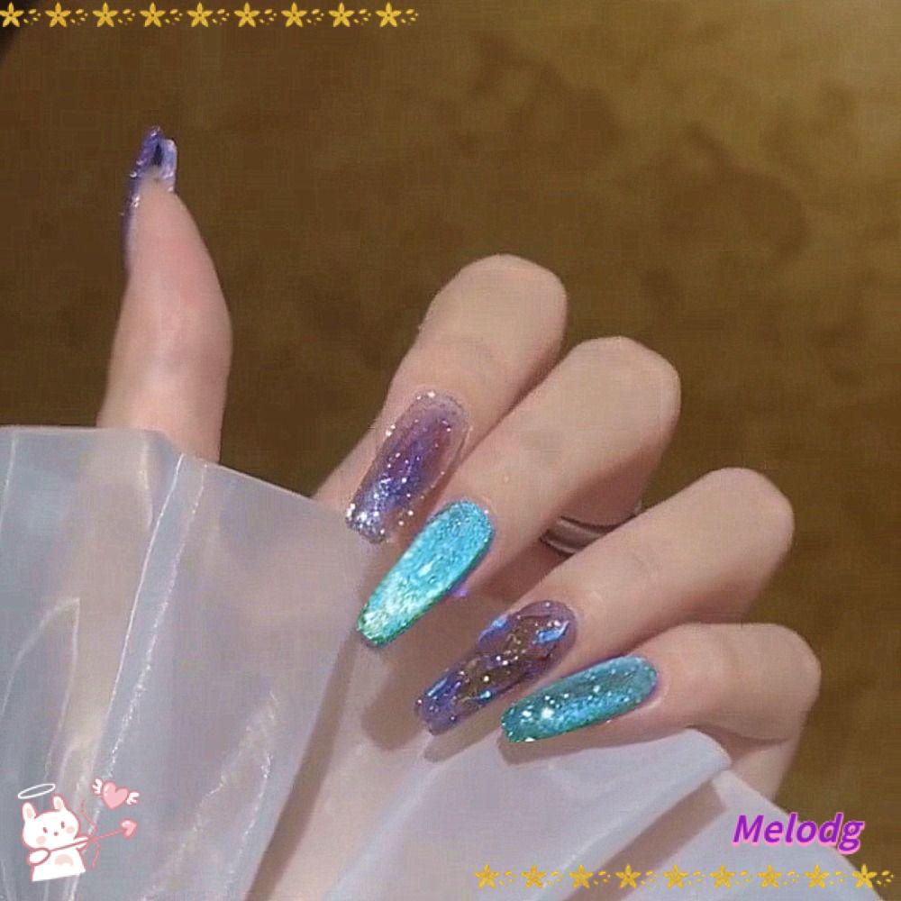 Bộ 24 Móng Tay Giả Hình Hoa Có Thể Tháo Rời|Phụ Kiện Múa Ba Lê Chuyên Dụng Chất Lượng