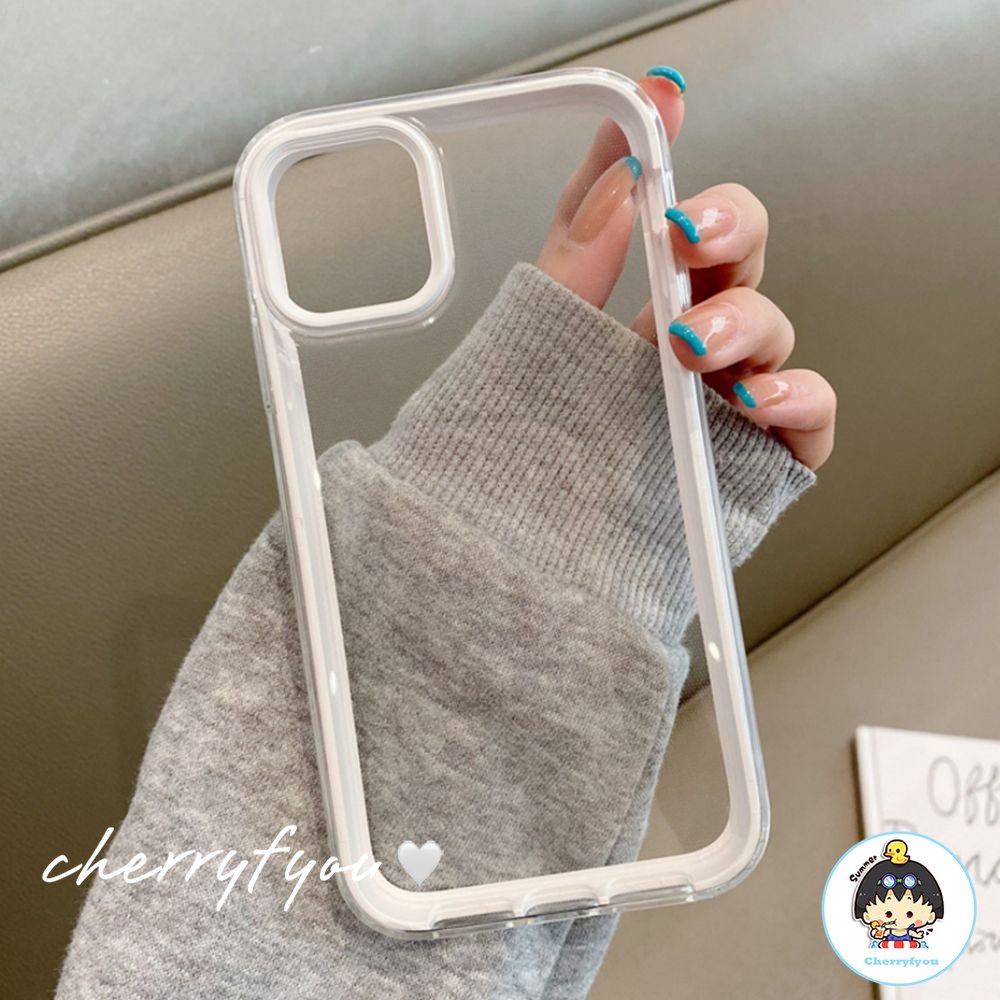 Ốp Điện Thoại TPU Mềm Trong Suốt Màu Kẹo Cho IPhone 11 12 13 14 Pro Max X Xs XR 8 7 Plus