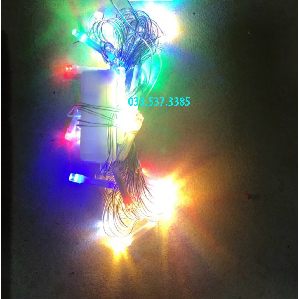 Đèn trang trí noel, đèn nháy cây chớp nháy nhiều màu 5m