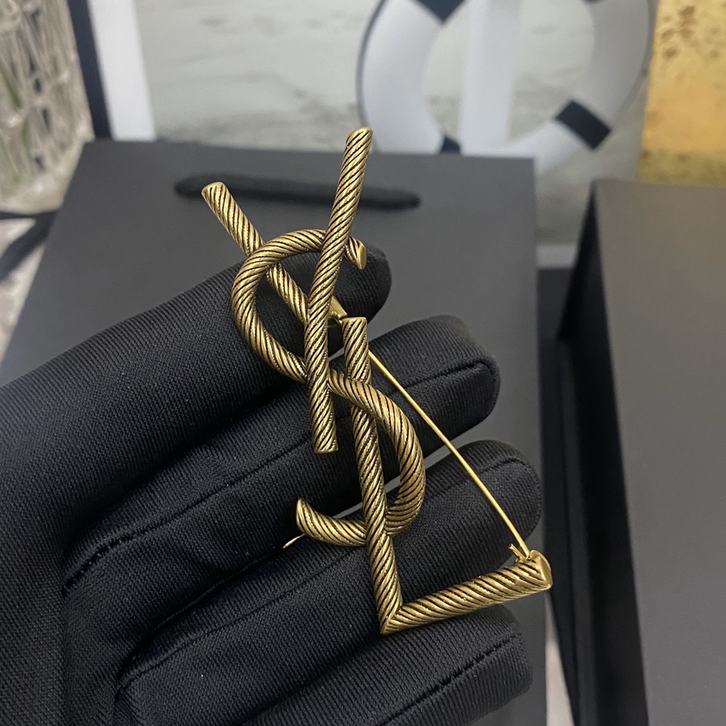 Ysl Ghim Cài Áo Hình Nón Len Thời Trang Cho Nam Nữ