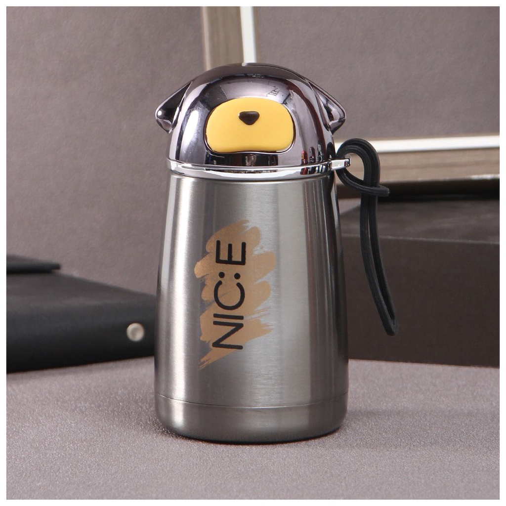 Bình Giữ Nhiệt Cao Cấp Hình Con Gấu 300ml