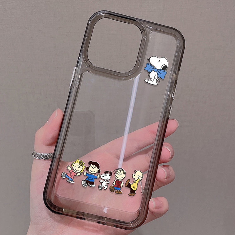 Ốp Điện Thoại Silicon TPU Mềm Đen Hình Cún Dễ Thương Chống Sốc Cho IPhone 14 11 13 12 Pro XS Max X XR 7 8 6S Plus