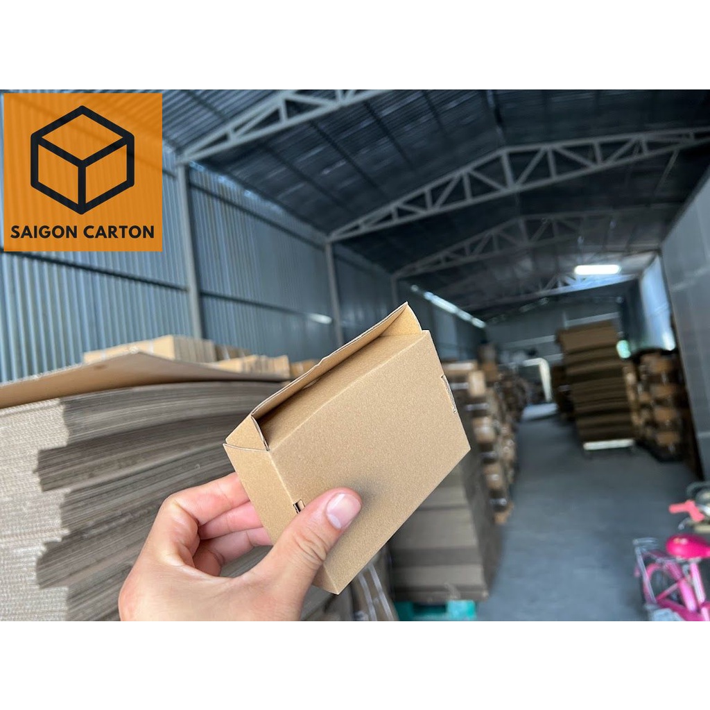50 Hộp carton COD 15x8x8 nắp gài, nắp cài