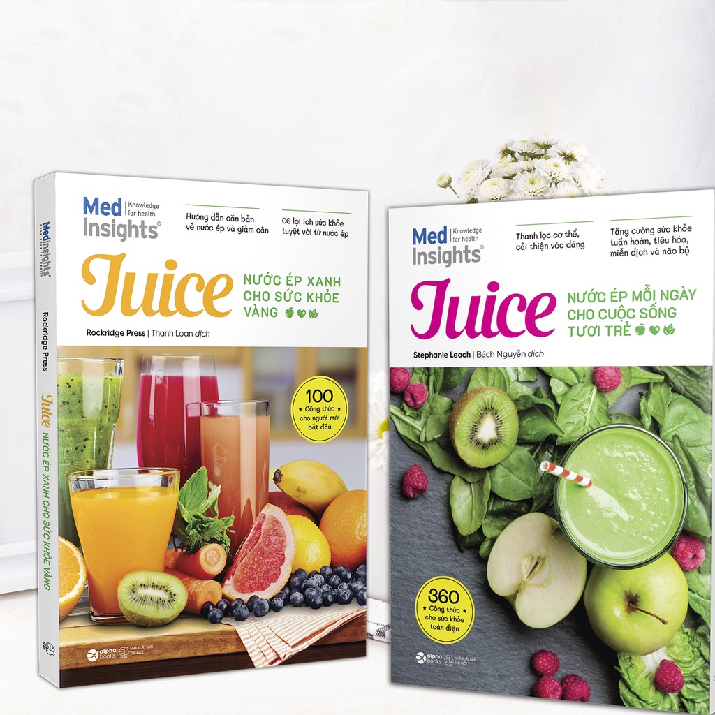 Sách-Juice: Nước ép mỗi ngày cho cuộc sống tươi trẻ + Nước ép xanh cho sức khỏe vàng ( Bộ 2 cuốn )