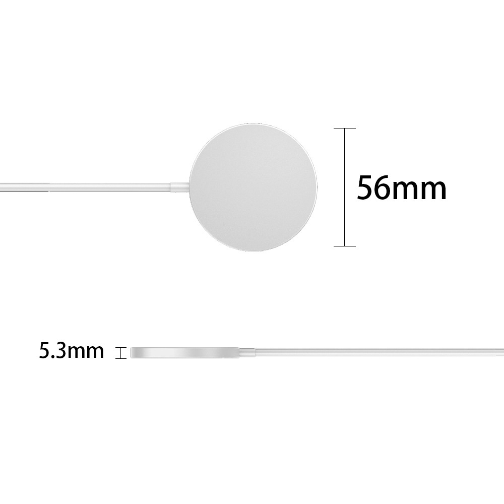 Bộ Sạc Nhanh Không Dây 15W Trong Suốt Có Nam Châm Hít Cho iPhone 12 13 14 Pro Max XS XR SE 2 3 8 Plus