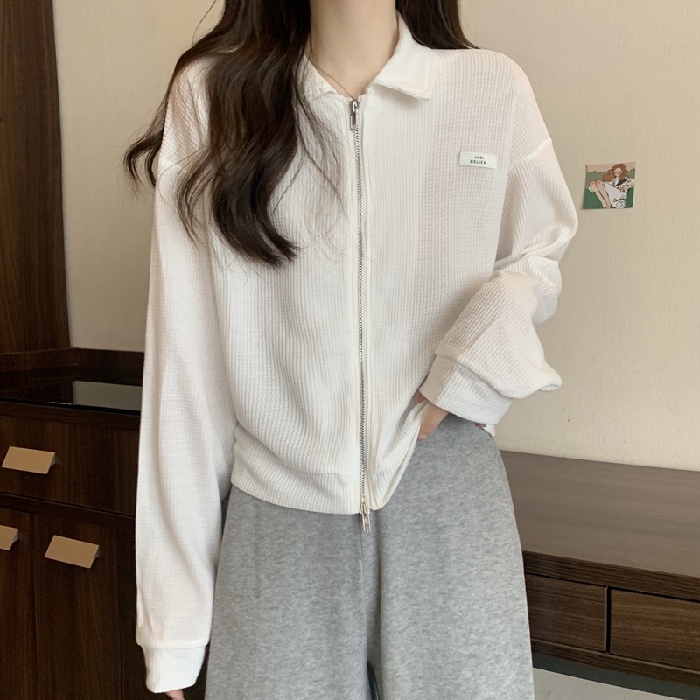 Áo Hoodie Dáng Rộng Hanban Waffle