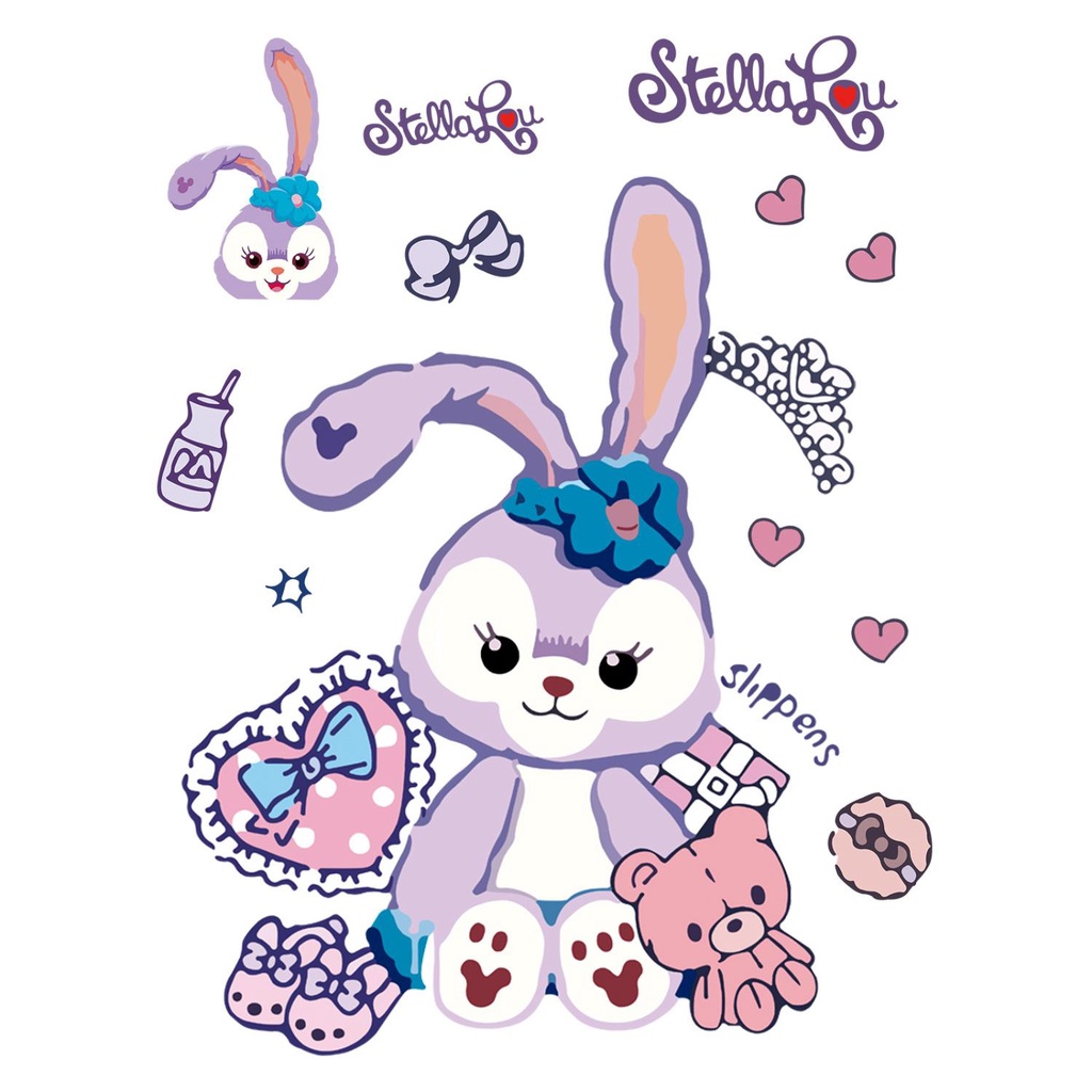 Miếng Dán Trang Trí Vali Hành Lý / Xe Hơi / Xe Tải Cỡ Lớn Chống Thấm Nước Họa Tiết Hoạt Hình Dễ Thương