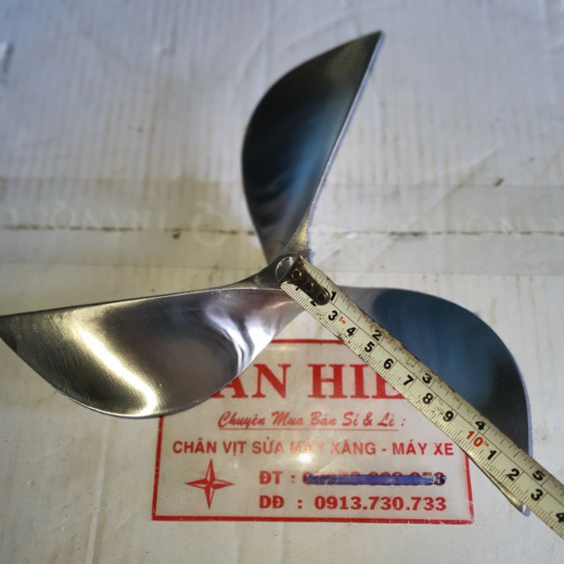 Chân vịt inox máy xăng honda 6.5 vangrua6.0 máy nhong  loại bóng mờ cam kết như hình giá sỉ