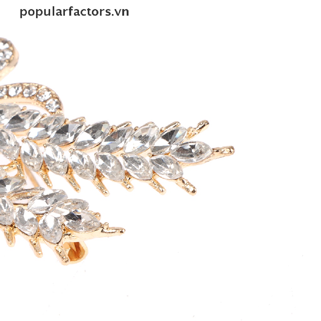 Ghim Cài Áo Hình Lúa Mì Đính Đá Ngọc Trai Phong Cách Baroque Thanh Lịch Cho Nữ [VN]