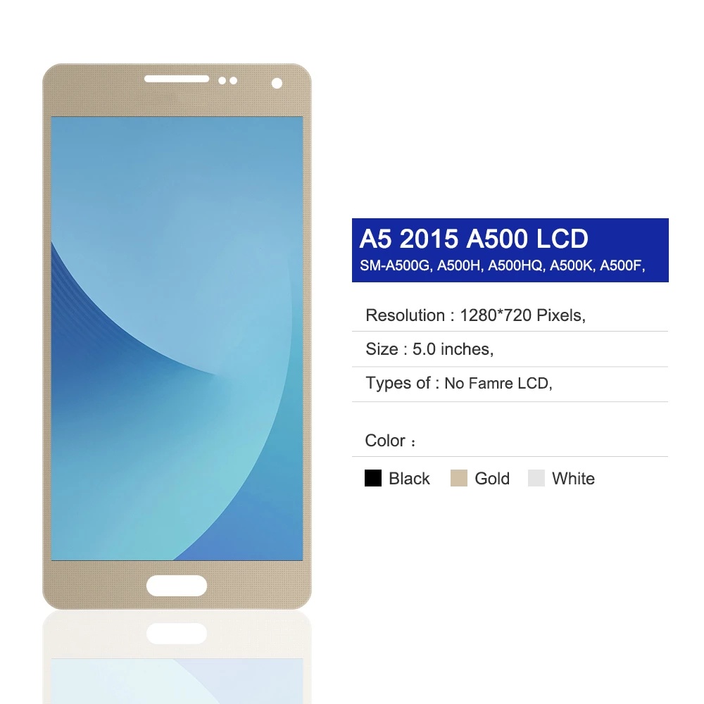 Màn Hình Dành Cho Samsung Galaxy A5 A500 A500H A500F 2015 Màn Hình Hiển Thị LCD Bộ Số Hóa Cảm Ứng Thay Thế