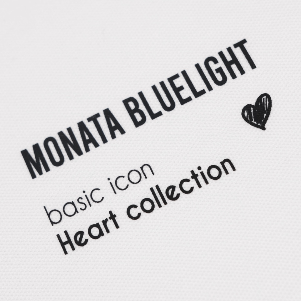 MONATA BLUELIGHT Basic icon Heart - Áo Polo unisex oversize