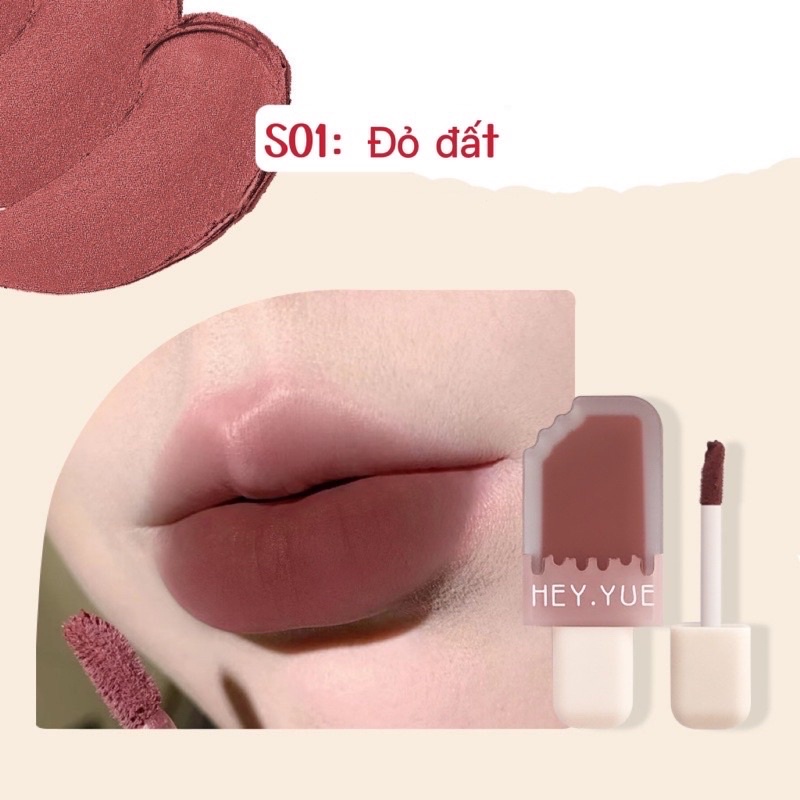 SON CÂY KEM HEY.YUE CHẤT SON KEM LÌ