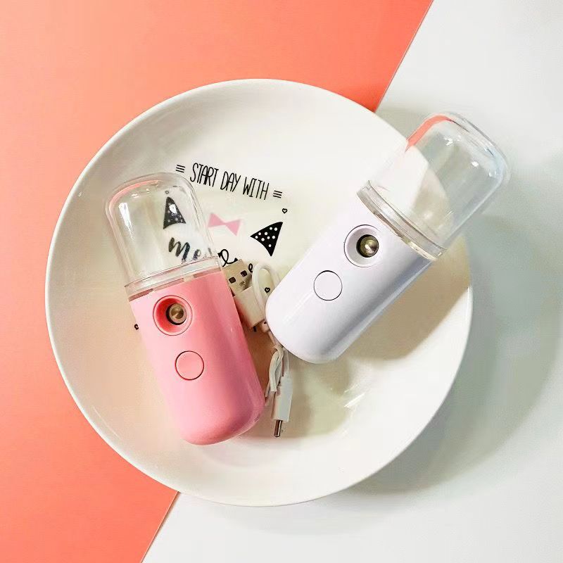 Máy Phun Sương Mini Nano Nước Khoáng Cầm Tay, Nước Tinh Khiết, Máy Xông Hơi Mặt Mũi Họng Làm Ẩm Cho Da Nhỏ Gọn Tiện Lợi